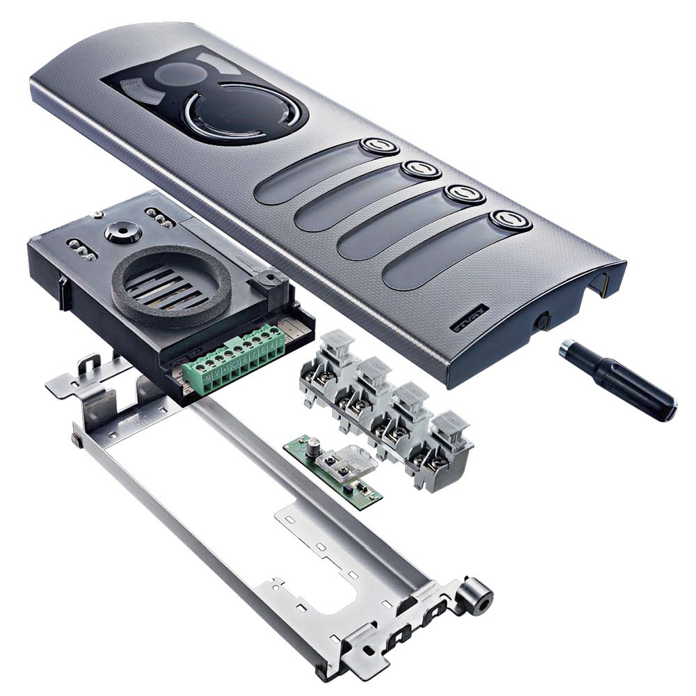 Elvox Exploded view of 1200 Series Video Door Entrance Panel