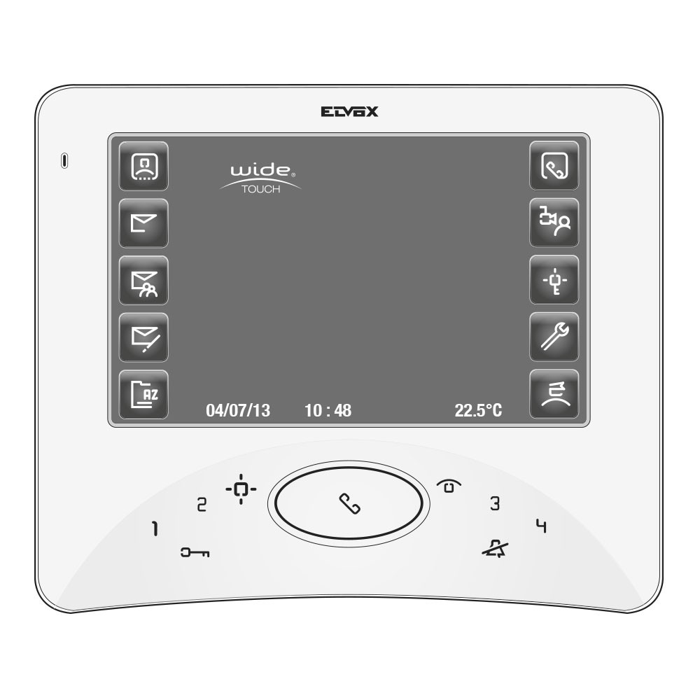 Elvox Vimar 7300 Series Touch Wide Screen Video Monitor - Diagram