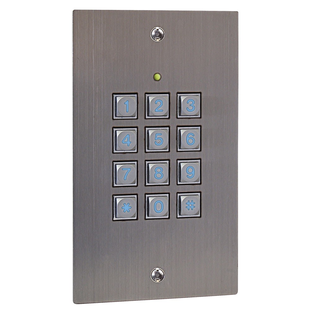 K50i Access Control keypad in Stainless Steel - flush mounting