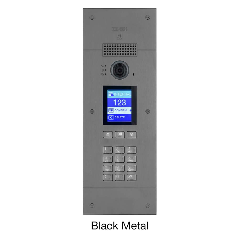 Pixel Up Door Entry Panel - Black Metal
