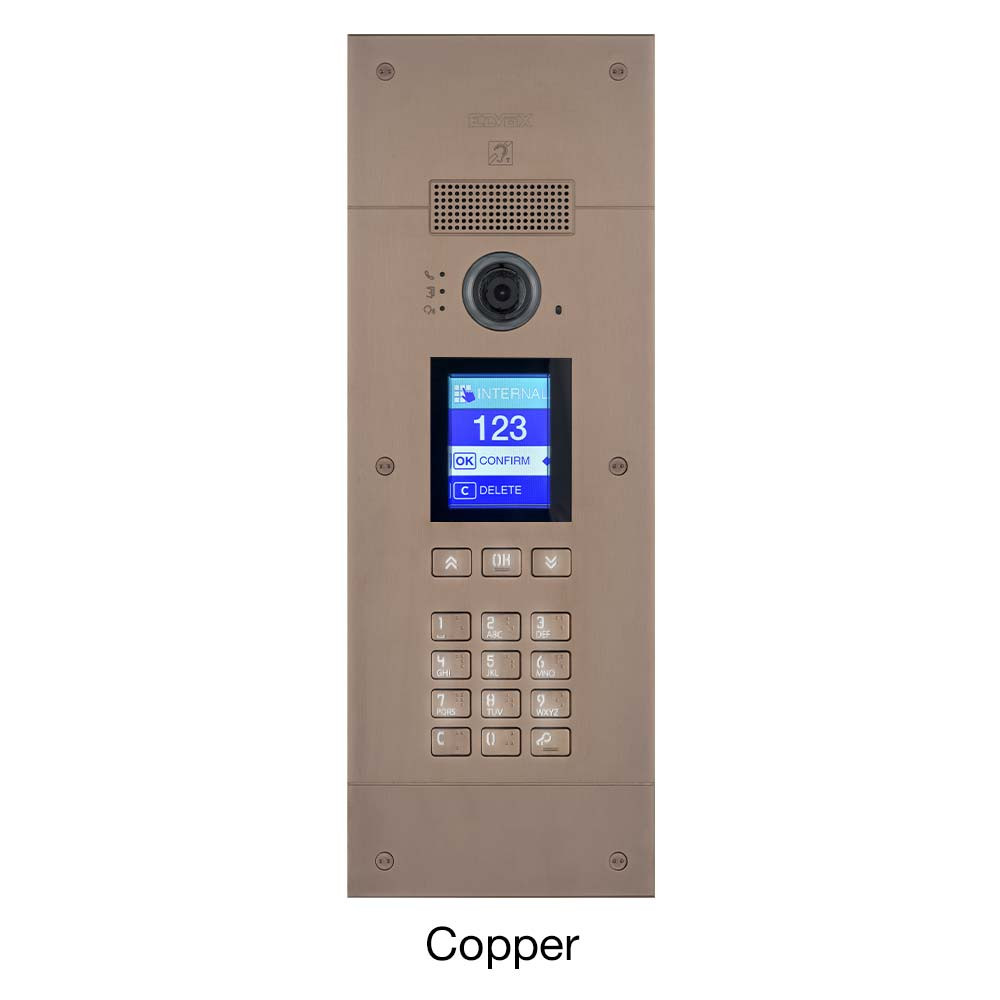 Pixel Up Door Entry Panel - Copper