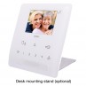 Elvox TAB Hands Free Video Door Entry Handset in White with desk mounting option