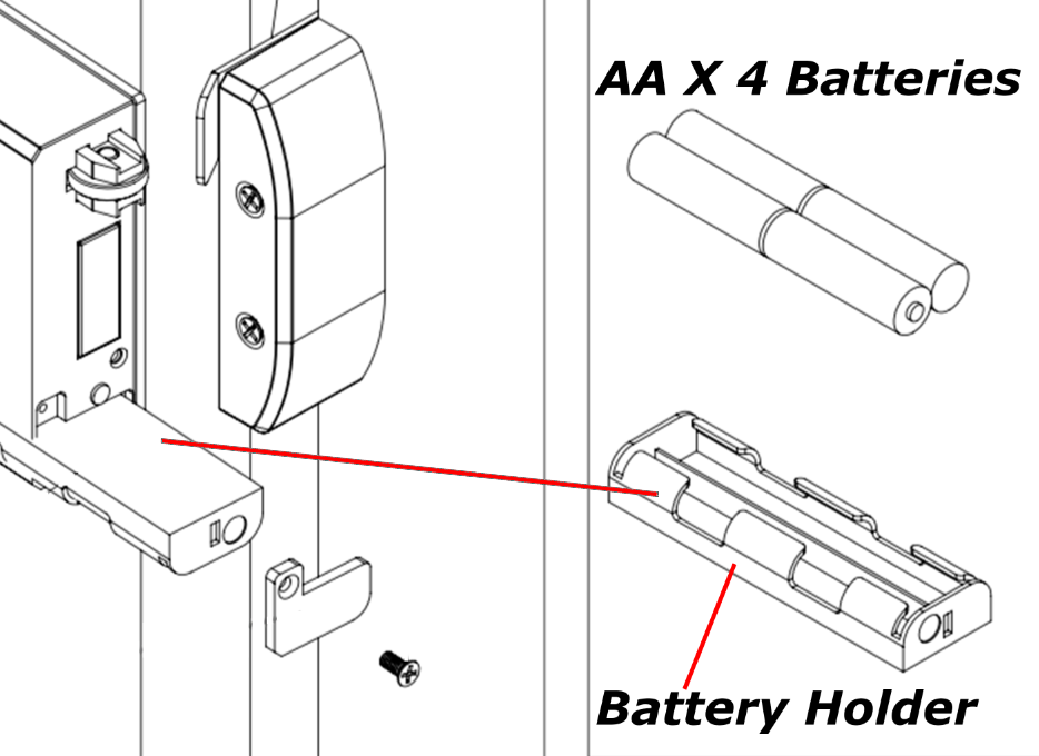 BT-Rimlock-K Smart Bluetooth Lock battery replacement